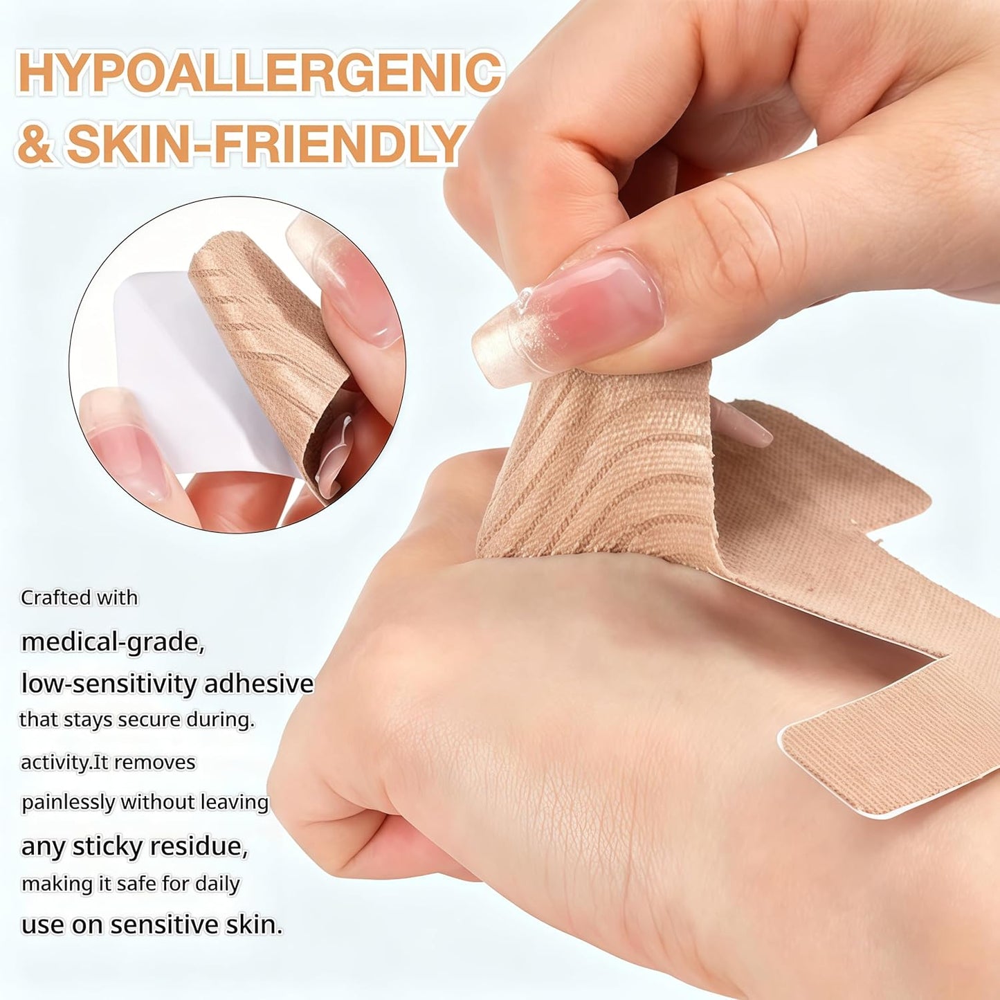 Pre-Cut Bunion Corrector Tape – Toe Support Strips for Hallux Valgus (20 PCS)