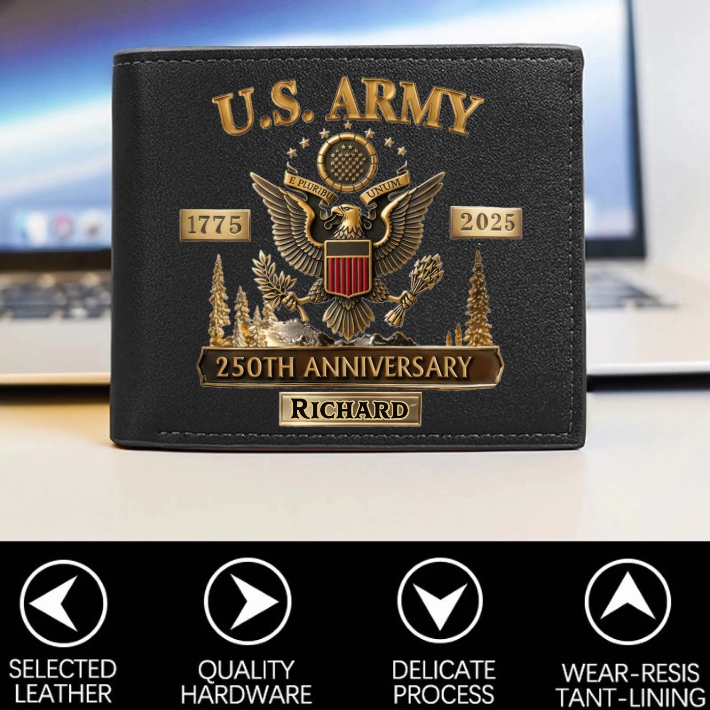 Personalized Veteran World Tour Wallet Perfect Gift_yythkg