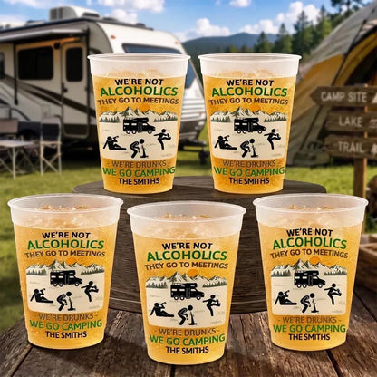 Custom Frosted Camping Cup - Personalized Gifts For Campers & RV Lovers - Where The Wild Meets Happy Hour