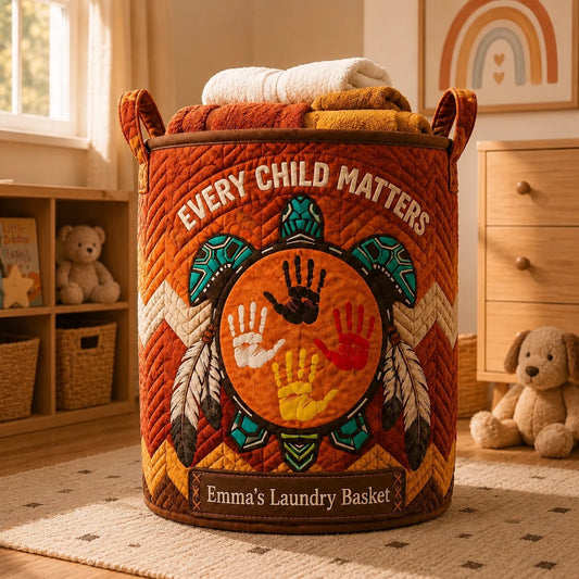 Custom Every Child Matters Laundry Basket - Personalized Gifts For Kids & Families - Every Little Hand Matters