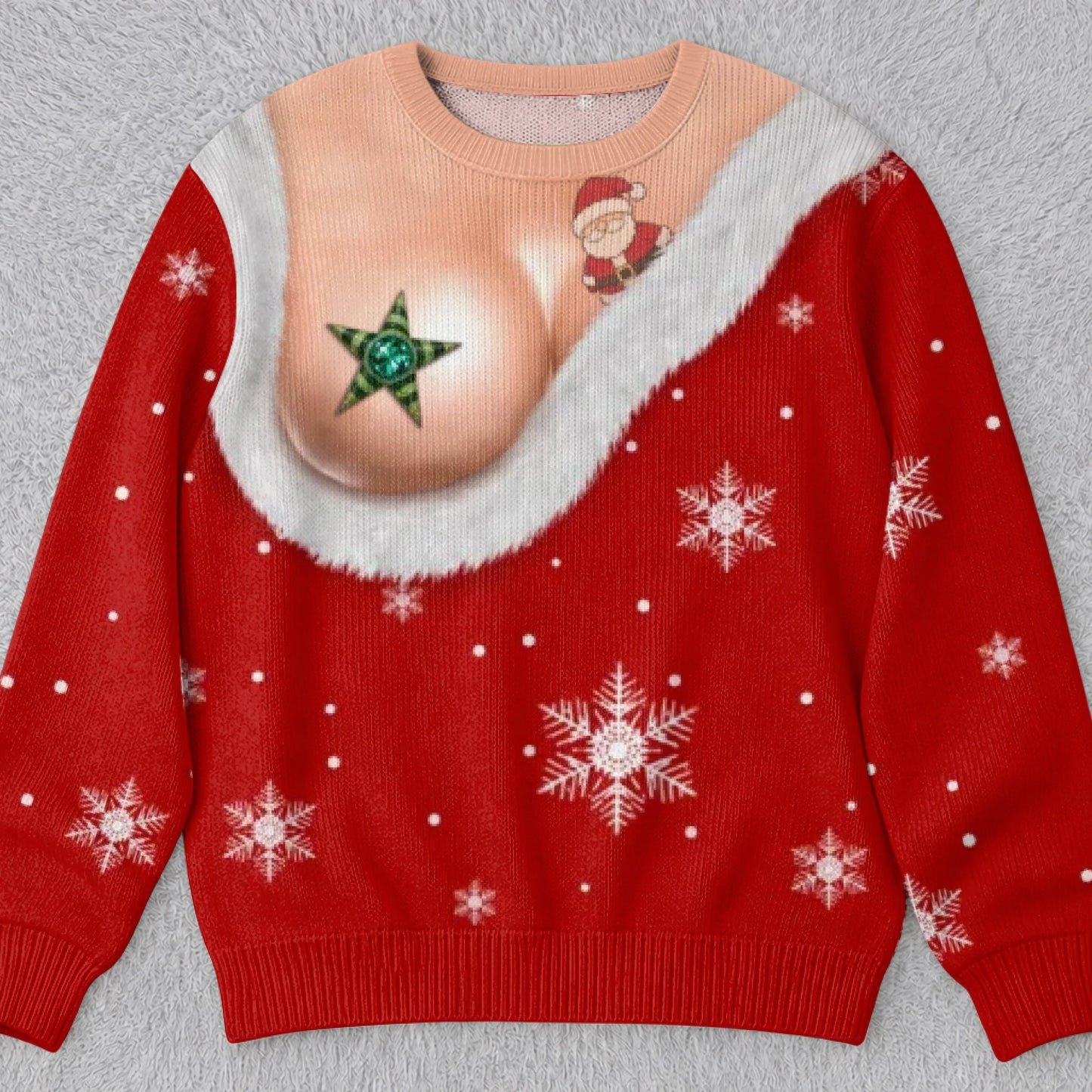 Custom Funny Ugly Sweatshirt - Personalized Christmas Birthday Gifts For Wife, Daughter, Besties, Sisters, Granddaughter, Grandma, Mom, Yourself - Tis The Season To Misbehave