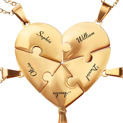 Pieces of Us™ – Personalized Family Puzzle Necklace (4)