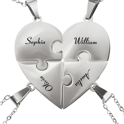 Pieces of Us™ – Personalized Family Puzzle Necklace (2)