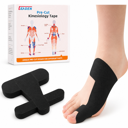 Pre-Cut Bunion Corrector Tape – Toe Support Strips for Hallux Valgus (20 PCS)