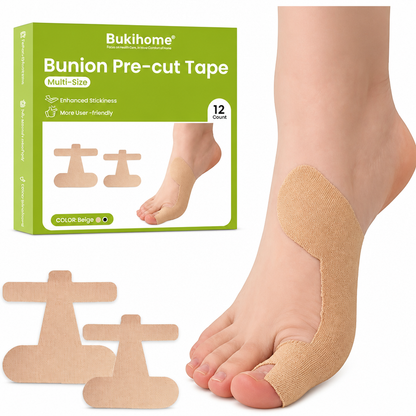 Pre-Cut Bunion Corrector Tape – Toe Support Strips for Hallux Valgus (20 PCS)