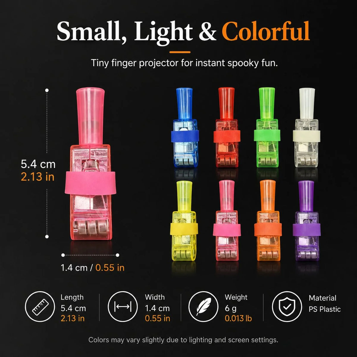 36-Pack Halloween Finger Projector Lights